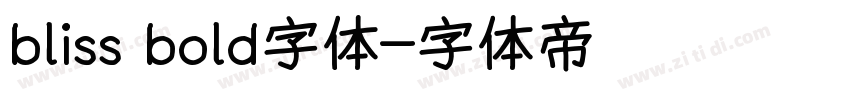 bliss bold字体字体转换